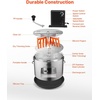 image:imageVEVOR Bud Leaf Bowl Trimmer 24 Spin Cutting Machine with Clear Visibility Dome Sharp Stainless Steel Blades Wet amp Dry Trimming for Buds Leaves Hydroponics Solid Metal Gear Box and Hand PrunerSilver