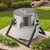 image:imageVEVOR Bud Leaf Bowl Trimmer 24 Spin Cutting Machine with Clear Visibility Dome Sharp Stainless Steel Blades Wet amp Dry Trimming for Buds Leaves Hydroponics Solid Metal Gear Box and Hand PrunerSilver