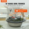 image:imageVEVOR Bud Leaf Bowl Trimmer 24 Spin Cutting Machine with Clear Visibility Dome Sharp Stainless Steel Blades Wet amp Dry Trimming for Buds Leaves Hydroponics Solid Metal Gear Box and Hand PrunerSilver