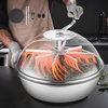 image:imageVEVOR Bud Leaf Bowl Trimmer 24 Spin Cutting Machine with Clear Visibility Dome Sharp Stainless Steel Blades Wet amp Dry Trimming for Buds Leaves Hydroponics Solid Metal Gear Box and Hand PrunerSilver