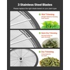 image:imageVEVOR Bud Leaf Bowl Trimmer 24 Spin Cutting Machine with Clear Visibility Dome Sharp Stainless Steel Blades Wet amp Dry Trimming for Buds Leaves Hydroponics Solid Metal Gear Box and Hand PrunerSilver