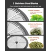 image:imageVEVOR Bud Leaf Bowl Trimmer 24 Spin Cutting Machine with Clear Visibility Dome Sharp Stainless Steel Blades Wet amp Dry Trimming for Buds Leaves Hydroponics Solid Metal Gear Box and Hand PrunerSilver