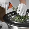 image:imageVEVOR Bud Leaf Bowl Trimmer 24 Spin Cutting Machine with Clear Visibility Dome Sharp Stainless Steel Blades Wet amp Dry Trimming for Buds Leaves Hydroponics Solid Metal Gear Box and Hand PrunerSilver