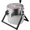 image:imageVEVOR Bud Leaf Bowl Trimmer 24 Spin Cutting Machine with Clear Visibility Dome Sharp Stainless Steel Blades Wet amp Dry Trimming for Buds Leaves Hydroponics Solid Metal Gear Box and Hand PrunerSilver