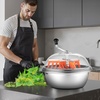 image:imageVEVOR Bud Leaf Bowl Trimmer 24 Spin Cutting Machine with Clear Visibility Dome Sharp Stainless Steel Blades Wet amp Dry Trimming for Buds Leaves Hydroponics Solid Metal Gear Box and Hand PrunerSilver