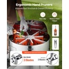 image:imageVEVOR Bud Leaf Bowl Trimmer 24 Spin Cutting Machine with Clear Visibility Dome Sharp Stainless Steel Blades Wet amp Dry Trimming for Buds Leaves Hydroponics Solid Metal Gear Box and Hand PrunerSilver
