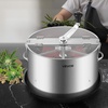 image:imageVEVOR Bud Leaf Bowl Trimmer 24 Spin Cutting Machine with Clear Visibility Dome Sharp Stainless Steel Blades Wet amp Dry Trimming for Buds Leaves Hydroponics Solid Metal Gear Box and Hand PrunerSilver
