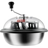 image:imageVEVOR Bud Leaf Bowl Trimmer 24 Spin Cutting Machine with Clear Visibility Dome Sharp Stainless Steel Blades Wet amp Dry Trimming for Buds Leaves Hydroponics Solid Metal Gear Box and Hand PrunerSilver