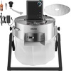image:imageVEVOR Bud Leaf Bowl Trimmer 24 Spin Cutting Machine with Clear Visibility Dome Sharp Stainless Steel Blades Wet amp Dry Trimming for Buds Leaves Hydroponics Solid Metal Gear Box and Hand PrunerSilver