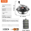 image:imageVEVOR Bud Leaf Bowl Trimmer 24 Spin Cutting Machine with Clear Visibility Dome Sharp Stainless Steel Blades Wet amp Dry Trimming for Buds Leaves Hydroponics Solid Metal Gear Box and Hand PrunerSilver