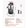 image:imageVEVOR Bud Leaf Bowl Trimmer 24 Spin Cutting Machine with Clear Visibility Dome Sharp Stainless Steel Blades Wet amp Dry Trimming for Buds Leaves Hydroponics Solid Metal Gear Box and Hand PrunerSilver