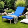 image:imageVEVOR Chaise Lounge Cushion 72 x 21 x 3 in Outdoor Lounge Chair Cushions Waterproof amp FadeResistant Sun Lounger Replacement Cushions with Ties Patio Lounger Pads for Pool Deck Lawn Blue