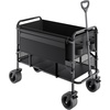 image:imageVEVOR Collapsible Folding Wagon with Wheels Wagons Carts Foldable with 225lbs Capacity Lightweight Portable Utility Wagon Cart for Grocery Shopping Sports Camping and GardenBlack