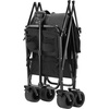 image:imageVEVOR Collapsible Folding Wagon with Wheels Wagons Carts Foldable with 225lbs Capacity Lightweight Portable Utility Wagon Cart for Grocery Shopping Sports Camping and GardenBlack