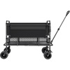 image:imageVEVOR Collapsible Folding Wagon with Wheels Wagons Carts Foldable with 225lbs Capacity Lightweight Portable Utility Wagon Cart for Grocery Shopping Sports Camping and GardenBlack