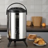 image:imageVEVOR Commercial Beverage Dispenser 2 Tanks 18 L  19 QT Per Tank Juice Dispenser 370W Stainless Steel Ice Tea Drink Machine with 45F54F Cooling Temperature for Cold Drink Restaurant Bar Party1 tanks x 92L
