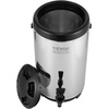 image:imageVEVOR Commercial Beverage Dispenser 2 Tanks 18 L  19 QT Per Tank Juice Dispenser 370W Stainless Steel Ice Tea Drink Machine with 45F54F Cooling Temperature for Cold Drink Restaurant Bar Party1 tanks x 92L