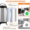 image:imageVEVOR Commercial Beverage Dispenser 2 Tanks 18 L  19 QT Per Tank Juice Dispenser 370W Stainless Steel Ice Tea Drink Machine with 45F54F Cooling Temperature for Cold Drink Restaurant Bar Party1 tanks x 92L
