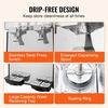 image:imageVEVOR Commercial Beverage Dispenser 2 Tanks 18 L  19 QT Per Tank Juice Dispenser 370W Stainless Steel Ice Tea Drink Machine with 45F54F Cooling Temperature for Cold Drink Restaurant Bar Party2 tanks x 18L