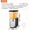 image:imageVEVOR Commercial Beverage Dispenser 2 Tanks 18 L  19 QT Per Tank Juice Dispenser 370W Stainless Steel Ice Tea Drink Machine with 45F54F Cooling Temperature for Cold Drink Restaurant Bar Party18L1
