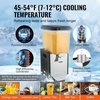 image:imageVEVOR Commercial Beverage Dispenser 2 Tanks 18 L  19 QT Per Tank Juice Dispenser 370W Stainless Steel Ice Tea Drink Machine with 45F54F Cooling Temperature for Cold Drink Restaurant Bar Party18L1