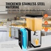 image:imageVEVOR Commercial Beverage Dispenser 2 Tanks 18 L  19 QT Per Tank Juice Dispenser 370W Stainless Steel Ice Tea Drink Machine with 45F54F Cooling Temperature for Cold Drink Restaurant Bar Party18L1