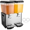image:imageVEVOR Commercial Beverage Dispenser 2 Tanks 18 L  19 QT Per Tank Juice Dispenser 370W Stainless Steel Ice Tea Drink Machine with 45F54F Cooling Temperature for Cold Drink Restaurant Bar Party2 tanks x 18L