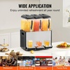 image:imageVEVOR Commercial Beverage Dispenser 3 Tanks 12 L  127 QT Per Tank Juice Dispenser 370W Stainless Steel Ice Tea Drink Machine with 45F54F Cooling Temperature for Cold Drink Restaurant Bar Party12L  3