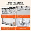 image:imageVEVOR Commercial Beverage Dispenser 3 Tanks 12 L  127 QT Per Tank Juice Dispenser 370W Stainless Steel Ice Tea Drink Machine with 45F54F Cooling Temperature for Cold Drink Restaurant Bar Party12L4