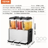 image:imageVEVOR Commercial Beverage Dispenser 3 Tanks 12 L  127 QT Per Tank Juice Dispenser 370W Stainless Steel Ice Tea Drink Machine with 45F54F Cooling Temperature for Cold Drink Restaurant Bar Party12L  3