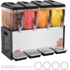 image:imageVEVOR Commercial Beverage Dispenser 3 Tanks 12 L  127 QT Per Tank Juice Dispenser 370W Stainless Steel Ice Tea Drink Machine with 45F54F Cooling Temperature for Cold Drink Restaurant Bar Party12L4