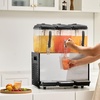 image:imageVEVOR Commercial Beverage Dispenser 3 Tanks 12 L  127 QT Per Tank Juice Dispenser 370W Stainless Steel Ice Tea Drink Machine with 45F54F Cooling Temperature for Cold Drink Restaurant Bar Party12L  3