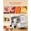 image:imageVEVOR Commercial Meat Slicer 10 inch Electric Food Slicer 240W Frozen Meat Deli Slicer Premium Chromiumplated Steel Blade SemiAuto Meat Slicer For Commercial and Home useSilver