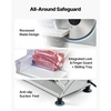 image:imageVEVOR Commercial Meat Slicer 10 inch Electric Food Slicer 240W Frozen Meat Deli Slicer Premium Chromiumplated Steel Blade SemiAuto Meat Slicer For Commercial and Home useSilver