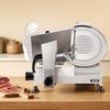 image:imageVEVOR Commercial Meat Slicer 10 inch Electric Food Slicer 240W Frozen Meat Deli Slicer Premium Chromiumplated Steel Blade SemiAuto Meat Slicer For Commercial and Home useSilver