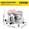image:imageVEVOR Commercial Meat Slicer 10 inch Electric Food Slicer 240W Frozen Meat Deli Slicer Premium Chromiumplated Steel Blade SemiAuto Meat Slicer For Commercial and Home useSilver