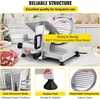 image:imageVEVOR Commercial Meat Slicer 10 inch Electric Food Slicer 240W Frozen Meat Deli Slicer Premium Chromiumplated Steel Blade SemiAuto Meat Slicer For Commercial and Home useSilver