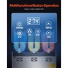 image:imageVEVOR Commercial Slushy Machine 12L Single Tank Frozen Drink Machine 48 Cups Stainless Steel Margarita Smoothie Frozen Drink Maker Slushie Maker for Home Party Restaurants Cafe BarsBlack