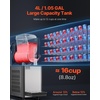image:imageVEVOR Commercial Slushy Machine 4L Single Tank Frozen Drink Machine 16 Cups Stainless Steel Margarita Smoothie Frozen Drink Maker Slushie Maker for Home Party Restaurants Cafe Bars4L1