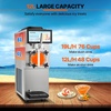 image:imageVEVOR Commercial Slushy Machine 8L  21 Gal Single Bowl Cool and Freeze Modes 1050W Stainless Steel Margarita Smoothie Frozen Drink Maker Slushie Machine for Party Cafes Restaurants Bars HomeSilver