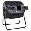 image:imageVEVOR Compost Bin 43Gal Dual Chamber Composting Tumbler Large Tumbling Rotating Composter with 2 Sliding Doors and Steel Frame BPA Free Composter Bin Tumbler for Garden Kitchen Yard Outdoor