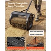 image:imageVEVOR Compost Spreader 165 Wide Peat Moss Spreader with T Shaped Handle 3 Heights Adjustable PowderCoated Steel Garden Peat Moss Roller Heavy Duty Grass Seed Roller for Planting Seeding BlackBlack