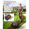image:imageVEVOR Compost Spreader 165 Wide Peat Moss Spreader with T Shaped Handle 3 Heights Adjustable PowderCoated Steel Garden Peat Moss Roller Heavy Duty Grass Seed Roller for Planting Seeding BlackBlack