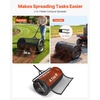 image:imageVEVOR Compost Spreader 165 Wide Peat Moss Spreader with T Shaped Handle 3 Heights Adjustable PowderCoated Steel Garden Peat Moss Roller Heavy Duty Grass Seed Roller for Planting Seeding BlackBlack