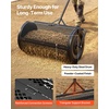 image:imageVEVOR Compost Spreader 165 Wide Peat Moss Spreader with T Shaped Handle 3 Heights Adjustable PowderCoated Steel Garden Peat Moss Roller Heavy Duty Grass Seed Roller for Planting Seeding BlackBlack