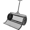 image:imageVEVOR Compost Spreader 165 Wide Peat Moss Spreader with T Shaped Handle 3 Heights Adjustable PowderCoated Steel Garden Peat Moss Roller Heavy Duty Grass Seed Roller for Planting Seeding BlackBlack