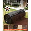 image:imageVEVOR Compost Spreader 165 Wide Peat Moss Spreader with T Shaped Handle 3 Heights Adjustable PowderCoated Steel Garden Peat Moss Roller Heavy Duty Grass Seed Roller for Planting Seeding BlackBlack