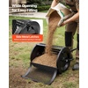 image:imageVEVOR Compost Spreader 165 Wide Peat Moss Spreader with T Shaped Handle 3 Heights Adjustable PowderCoated Steel Garden Peat Moss Roller Heavy Duty Grass Seed Roller for Planting Seeding BlackBlack