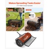 image:imageVEVOR Compost Spreader 165 Wide Peat Moss Spreader with T Shaped Handle 3 Heights Adjustable PowderCoated Steel Garden Peat Moss Roller Heavy Duty Grass Seed Roller for Planting Seeding BlackBlack