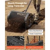 image:imageVEVOR Compost Spreader 24 Wide Peat Moss Spreader with PushTow Handle amp Brush 4 Heights Adjustable PowderCoated Steel Garden Peat Moss Roller Heavy Duty Grass Seed Roller for Planting Seeding